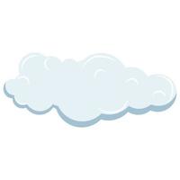 cute cloud shape illustration vector