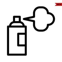 bottle line icon vector