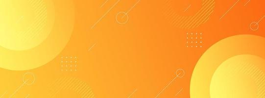 background banner. colorful, bright orange gradation vector