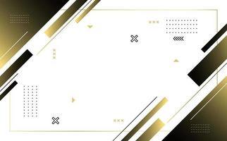 Modern background. colorful. black and gold gradations, geomics, memphis, oblique straight lines, elements vector