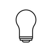 Editable Icon of Light Bulb, Vector illustration isolated on white background. using for Presentation, website or mobile app