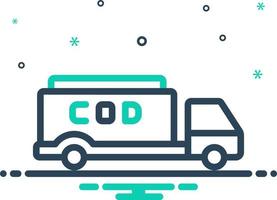 mix icon for cod vector