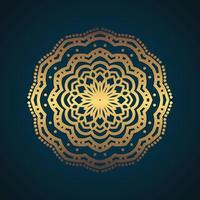 Luxury mandala background with golden arabesque pattern vector