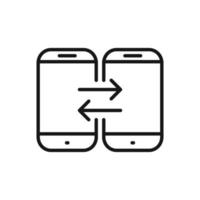 Editable Icon of Phone Connection, Vector illustration isolated on white background. using for Presentation, website or mobile app