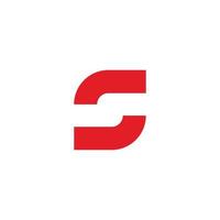 letter s square rotate simple line logo vector
