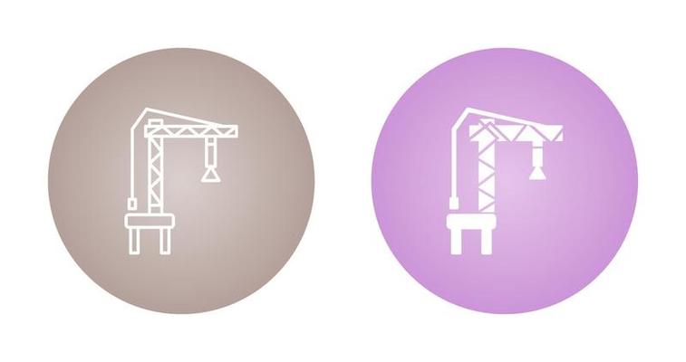 Harbor Crane Vector Icon
