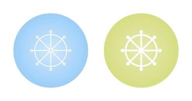 Ship Helm Vector Icon