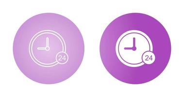 24 Hour Service Vector Icon