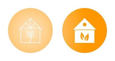 Green House Vector Icon