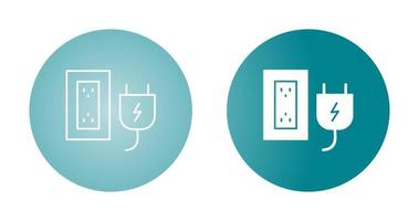 Plug and Socket Vector Icon