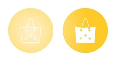 Bag with Tags Vector Icon