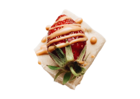 rot Erdbeere Dessert isoliert auf ein transparent Hintergrund png