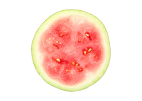 Pink half watermelon isolated on a transparent background png