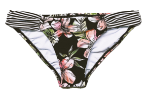 noir floral maillots de bain isolé sur une transparent Contexte png