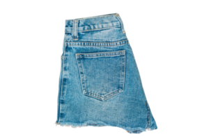 Blue denim shorts isolated on a transparent background png