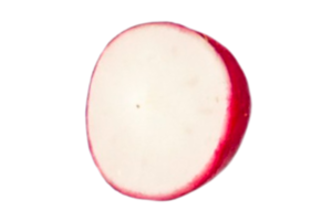 Radish slice isolated on a transparent background png