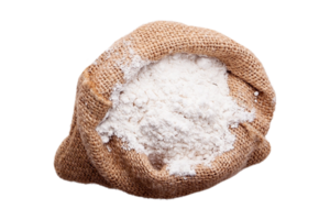 Sack with flour isolated on a transparent background png