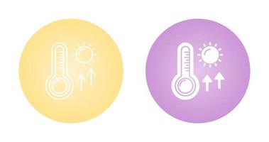 icono de vector de altas temperaturas