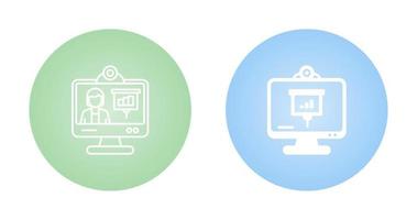 Online Presentation Vector Icon