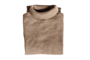 Beige sweater isolated on a transparent background png