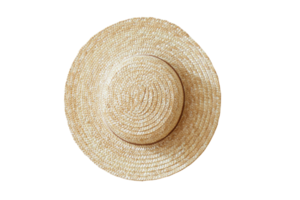 Beige hat isolated on a transparent background png