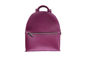 Purple backpack isolated on a transparent background png