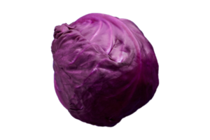 Purple cabbage isolated on a transparent background png