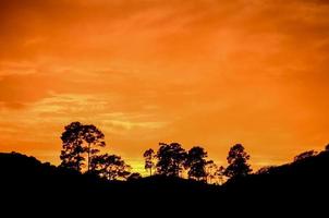 Colourful sky at sunset photo