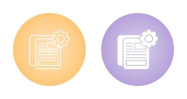 Document Setting Vector Icon