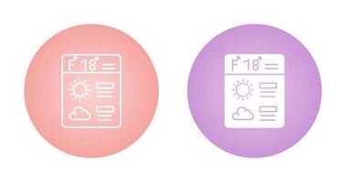 Forecast Vector Icon