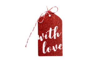 Gift tag isolated on a transparent background png