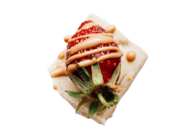rot Erdbeere Dessert isoliert auf ein transparent Hintergrund png