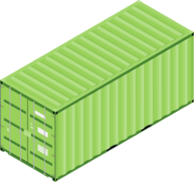 isometrische visie van een Verzending container. png