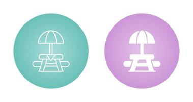 Picnic Table Vector Icon