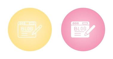 Blog Vector Icon