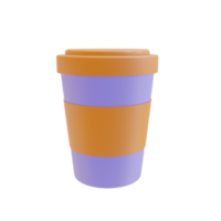 café taza icono. 3d hacer png