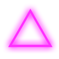 Triangle néon violet png