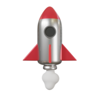 Rocket. 3d render png