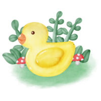 süß Gelb Ente png