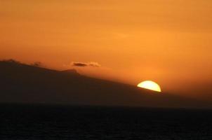 Colourful sky at sunset photo