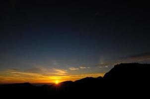 Colourful sky at sunset photo