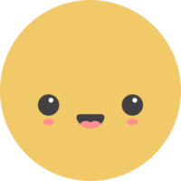 desenho animado emoji com facial expressão png