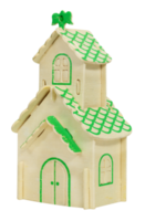 brinquedo de madeira casa isolado png