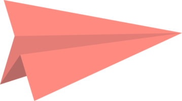 Colored paper airplane png