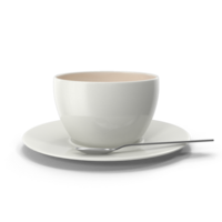 Coffee cup empty white single png