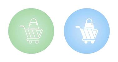 icono de vector de carrito de compras