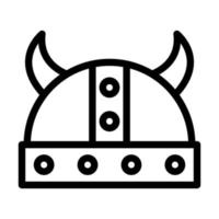 Viking Helmet Icon Design vector