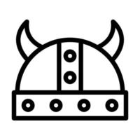 Viking Helmet Icon Design vector