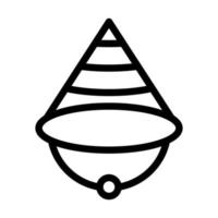 Conical Hat Icon Design vector