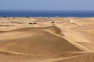 Sand dunes by the sea photo